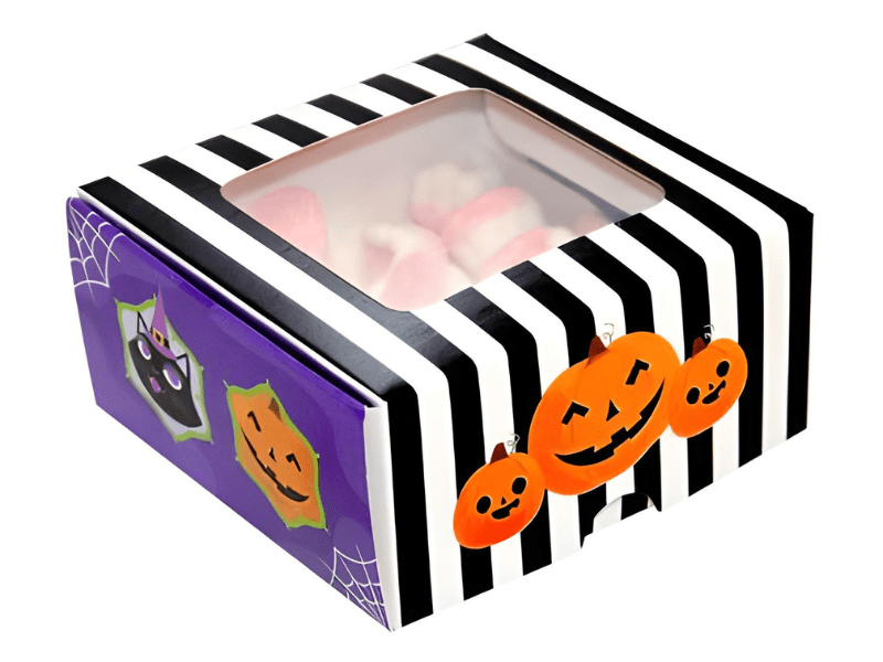 Caixa para Doces Halloween 8x8x4 cm c/ 10 unidades - Ideia Embalagens