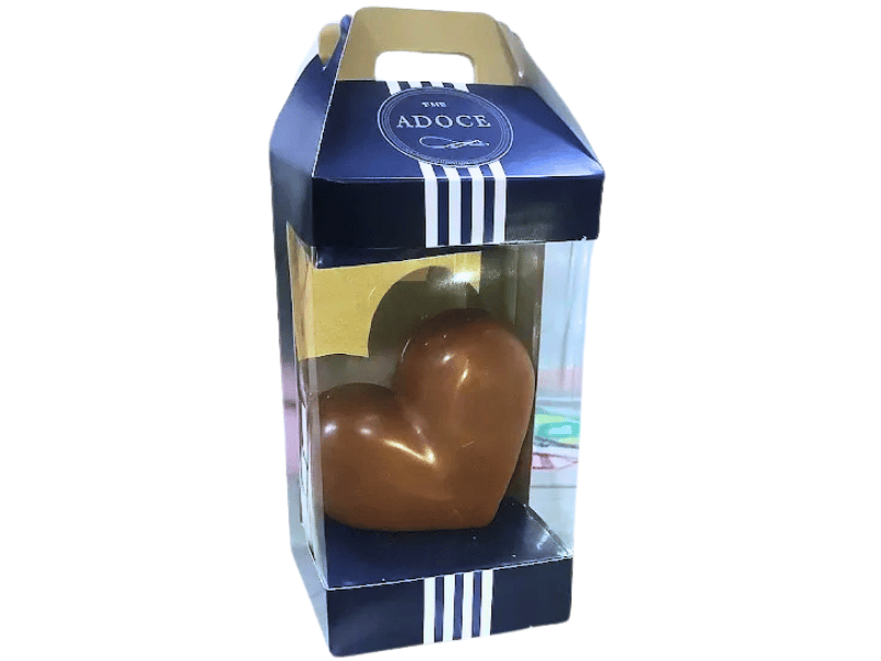 Caixa para Doces Maleta Azul com Visor 250g - Cromus