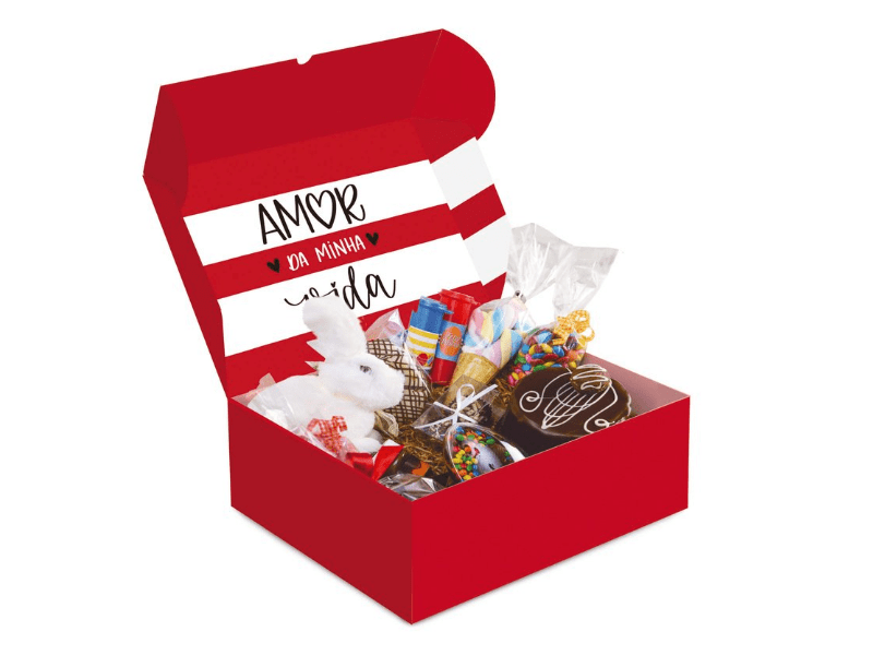  Caixa para Festa na Caixa Tanto Amor 27x19,5x9 cm - Cromus