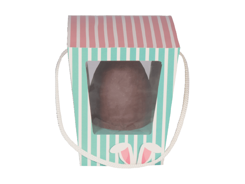 Caixa para Ovo de Colher 100/150g c/ 5 unidades - Gourmet Listrada - Decora Doces