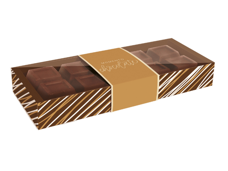 Caixa para Tablete de 1kg Tons de Chocolate c/ 10 unidades - Cromus  