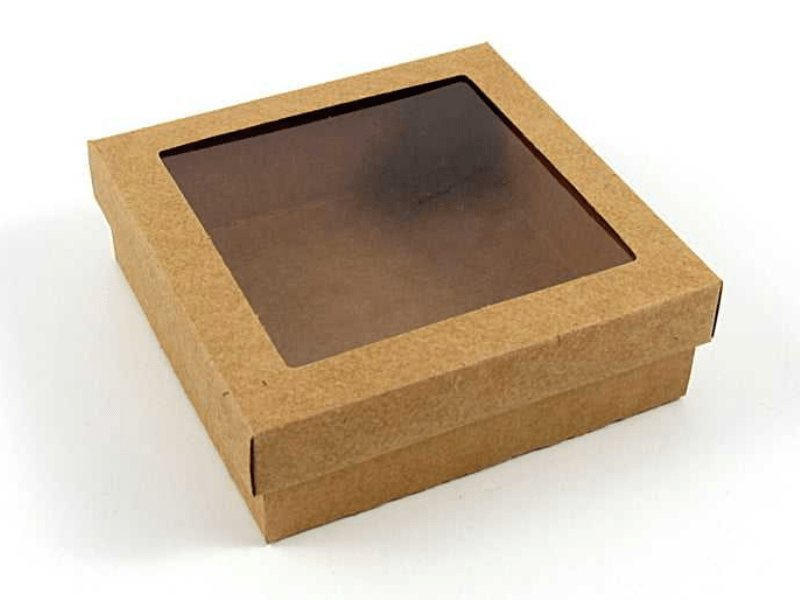 Caixa para Doces Kraft 10x10x4 cm - Agabox