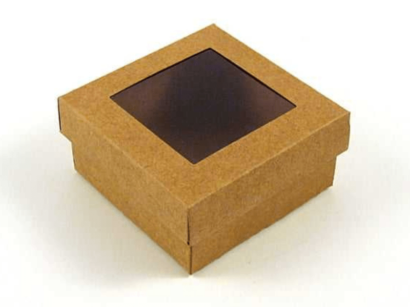 Caixa para Doces Kraft 8x8x4 cm - Agabox