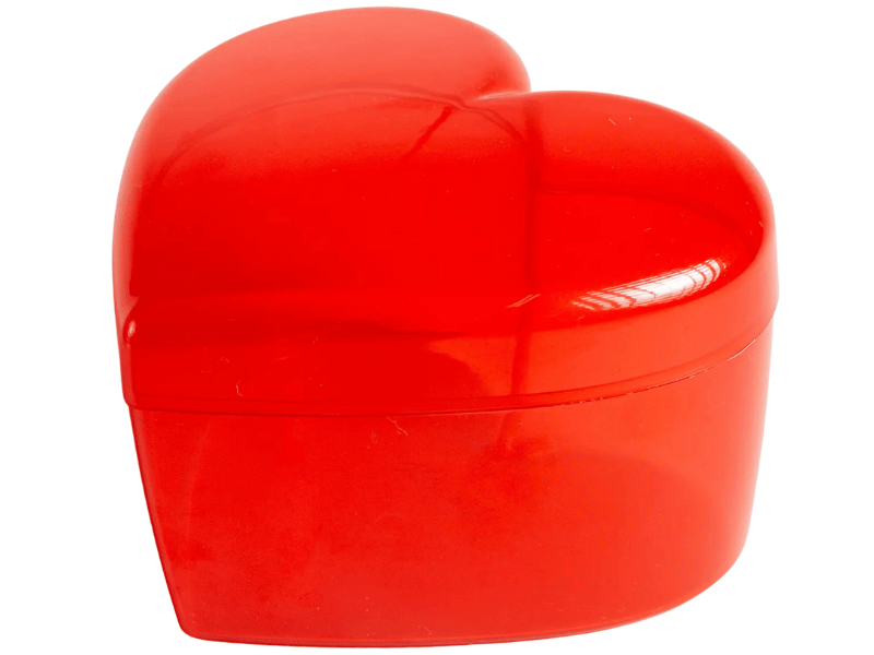 Cake Box Coração Vermelho 750ml - BlueStar