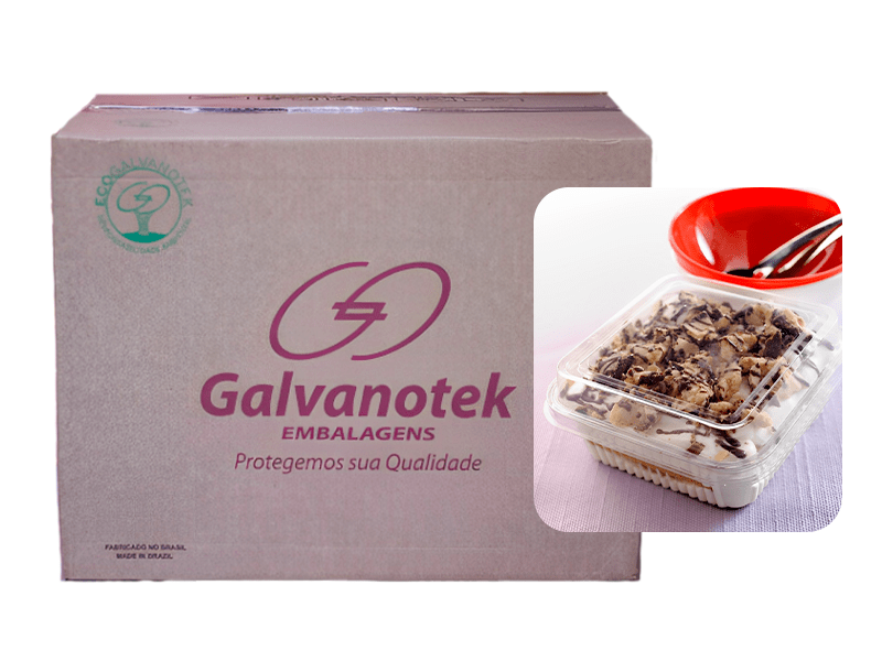 Embalagem de Plástico Um Doce Quadrado G650 c/ 300 unidades - Galvanotek
