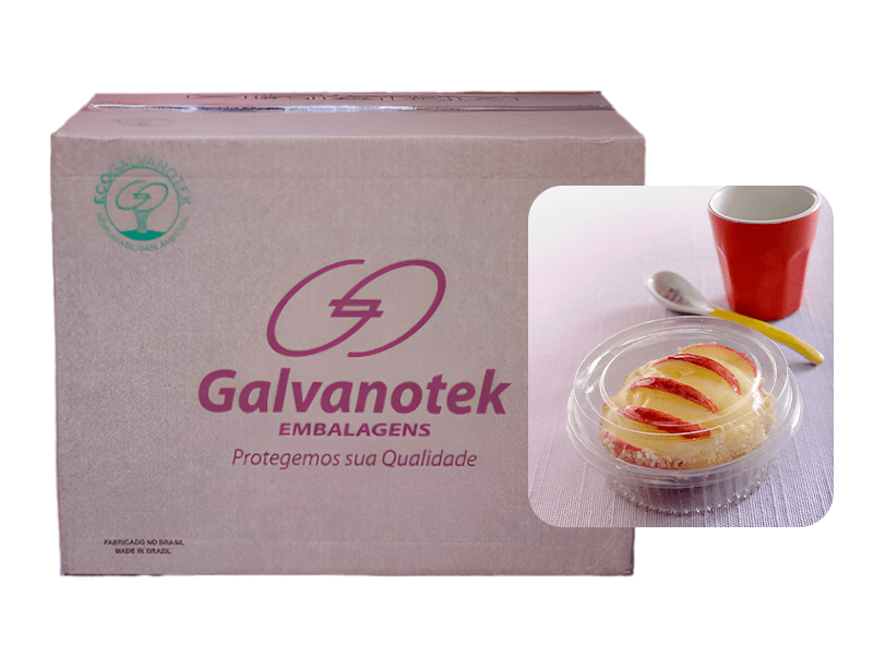 Embalagem de Plástico Um Doce Redondo G640 c/ 300 unidades - Galvanotek