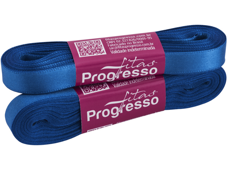 Fita de Cetim Azul Royal n°2 CF002 Cor 214 - Progresso