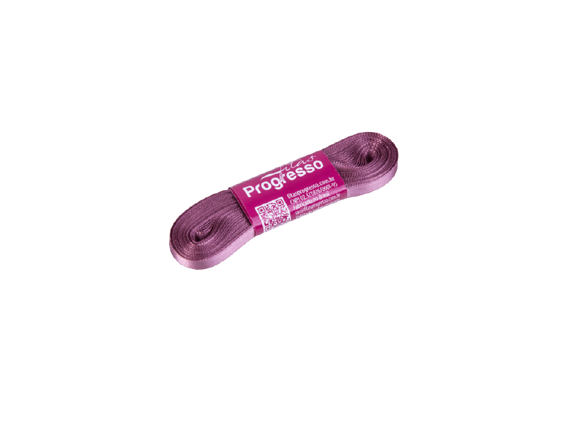 Fita de Cetim Lisa n°1 Rose - CF344 - Progresso