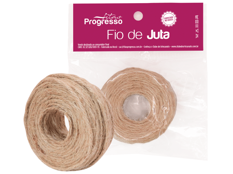 Fita de Juta Natural 2,12mm n°3 JF 003 - Progresso