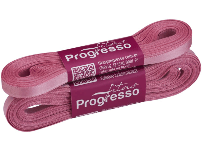 Fita de Cetim Lisa n°1 Rosa Escuro – CF240 – Progresso
