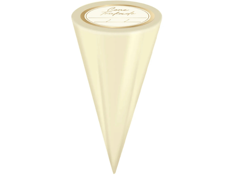 Kit Cone Festa Metalizado c/ Etiquetas Creme c/ 50 unidades - Cromus