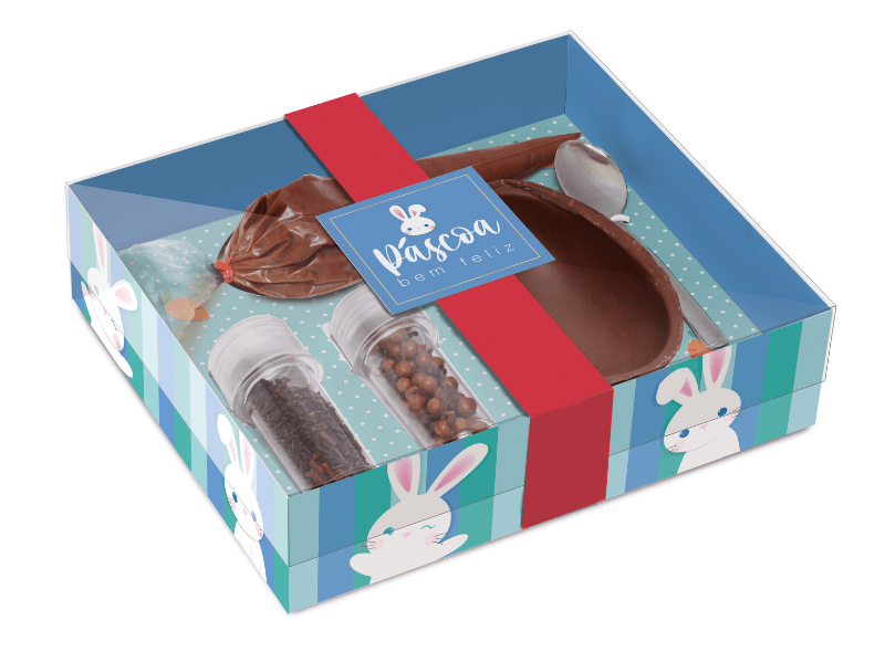 Kit Confeiteiro Os Coelhinhos Azul 100g - Cromus