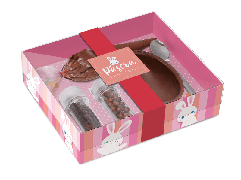 Kit Confeiteiro Os Coelhinhos Rosa 100g - Cromus