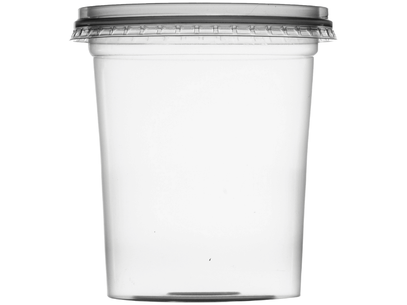 Kit Pote c/ Tampa Redondo PP 350 ml c/  20 unidades - Plastilânia