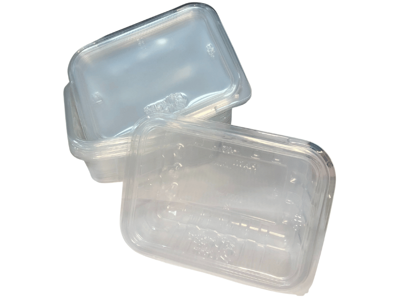 Kit Pote c/ Tampa Rentangular PP 500 ml c/  10 unidades - Plastilânia