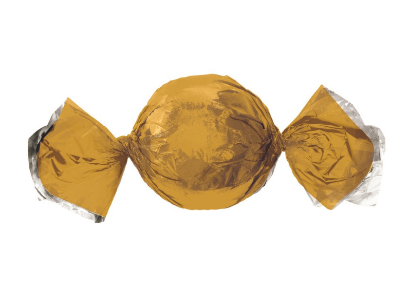 Papel para Trufa Ouro 14,5x15,5 cm c/ 100 unidades - Cromus