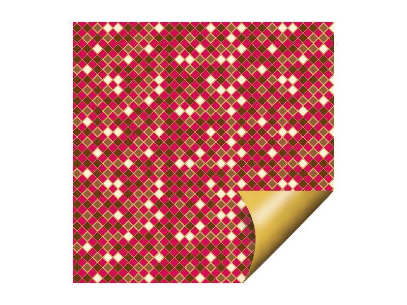 Papel Metalizado para Ovo de 500g Crystal Vermelho 69x89 cm c/ 25 unidades - Cromus 