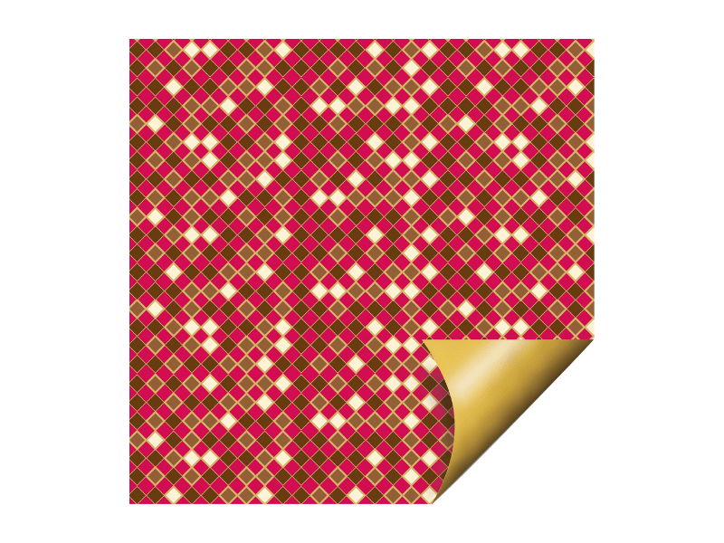 Papel Metalizado Crystal Vermelho 69x89 cm c/ 25 unidades - Cromus 