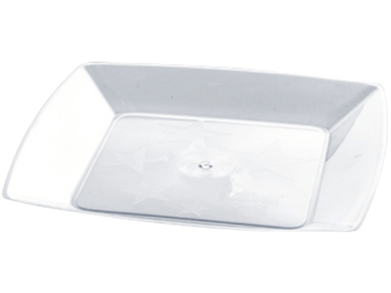 Prato Square Branco 21x2,2 cm c/ 10 unidades - Plastilânia