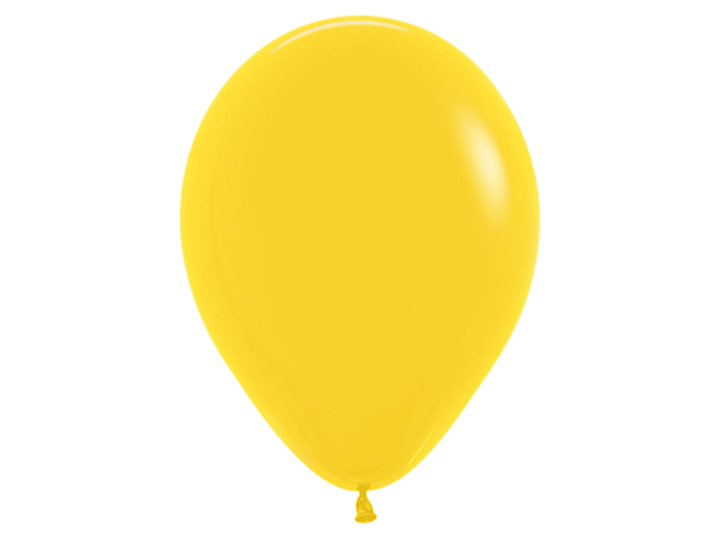 Balão Látex Redondo Fashion Amarelo 13 cm c/ 50 unidades - Cromus 