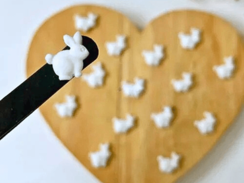 Biscuit Comestível Coelho da Páscoa c/ 12 unidades - Meninas do Açúcar