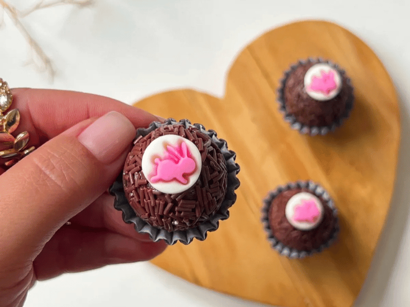 Biscuit Comestível Coelho Medalha c/ 10 unidades - Meninas do Açúcar