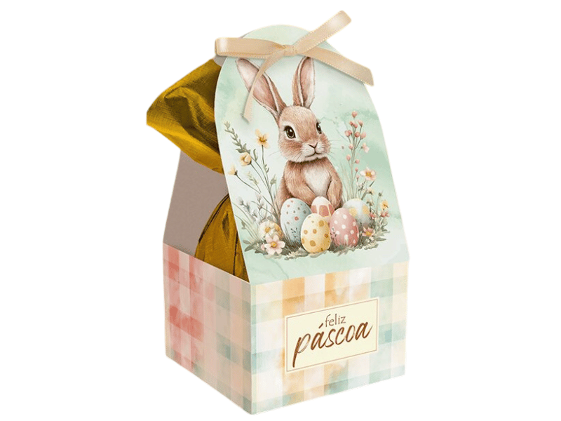 Cachepot Páscoa Encantos 10x10x20 cm - Ideias Embalagens 