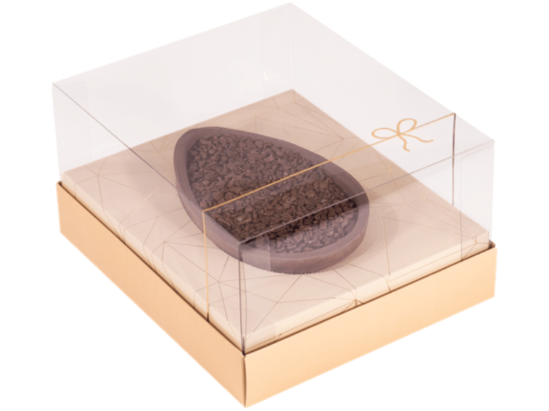 Caixa Branca Clássica de Páscoa Ajustável 250/350g c/ 5 unidades - Ideia