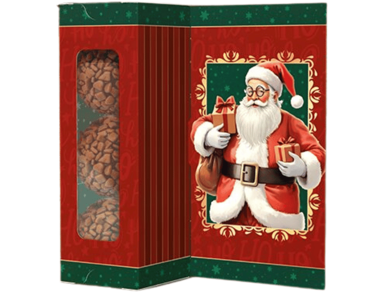Caixa Carta para 3 Doces Noel - Ideia Embalagens 