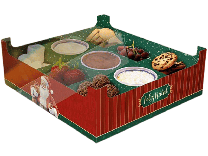Caixa Fondue Noel 24,5x22x8 cm - Ideia Embalagens