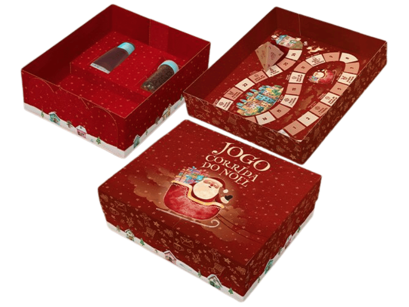 Caixa Jogo do Noel Conto Natalino - Ideia Embalagens 