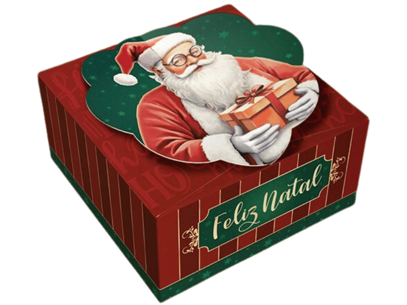Caixa Lock Noel para 4 Doces - Ideia Embalagens