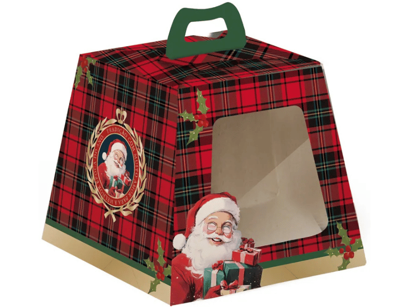 Caixa Panetone c/ Visor Magia Infinita 10x10x9 cm - Cromus