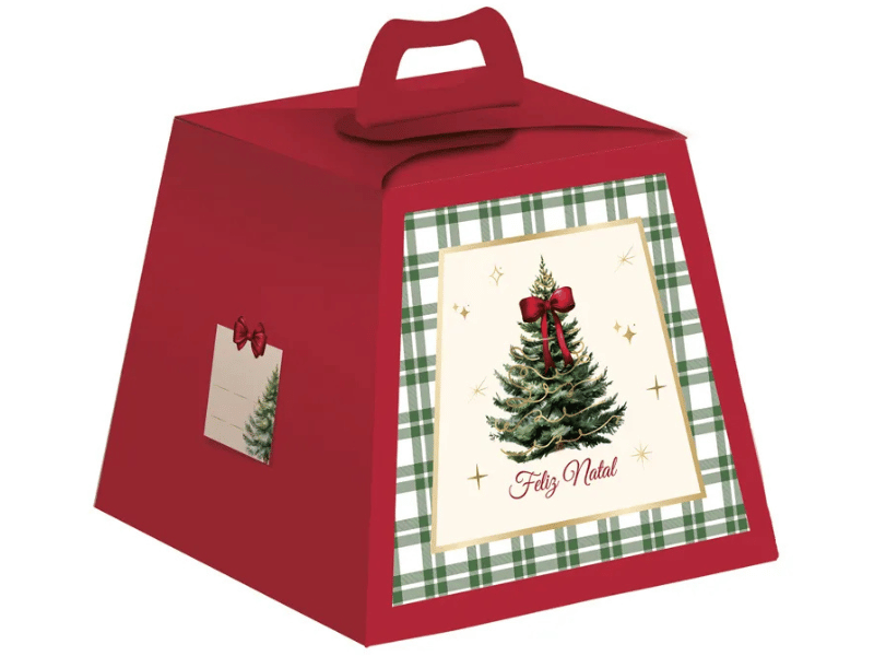 Caixa Panetone Pinheiro 100g - Cromus