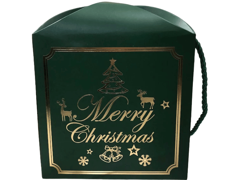 Caixa Panetone Verde Merry Christmas 250g  - Tuut