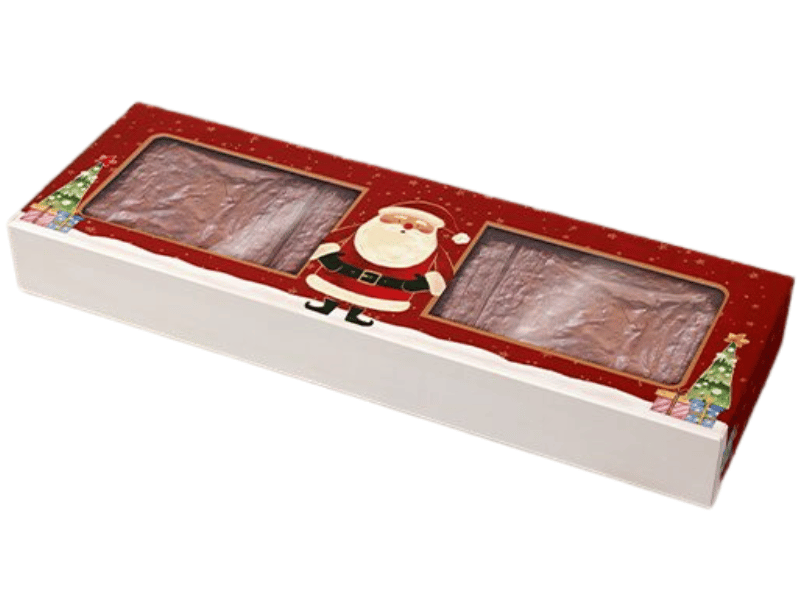 Caixa para 3 Brownies Conto Natalino - Ideia Embalagens