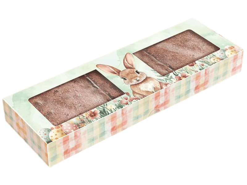 Caixa para 3 Brownies Páscoa Encantos - Ideia Embalagens 