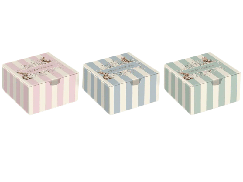 Caixa para 4 Brigadeiros Doce Páscoa 8,5x8,5x3,5 cm c/ 10 unidades - Cromus