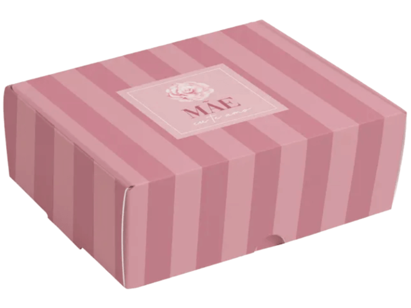 Caixa para 6 Doces Camélia Mães 13x10,6x4,5 cm - Cromus