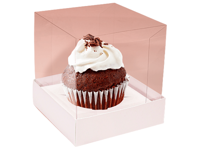 Caixa para Cupcake Essencial Branco 10x10x10 cm - Ideia Embalagens