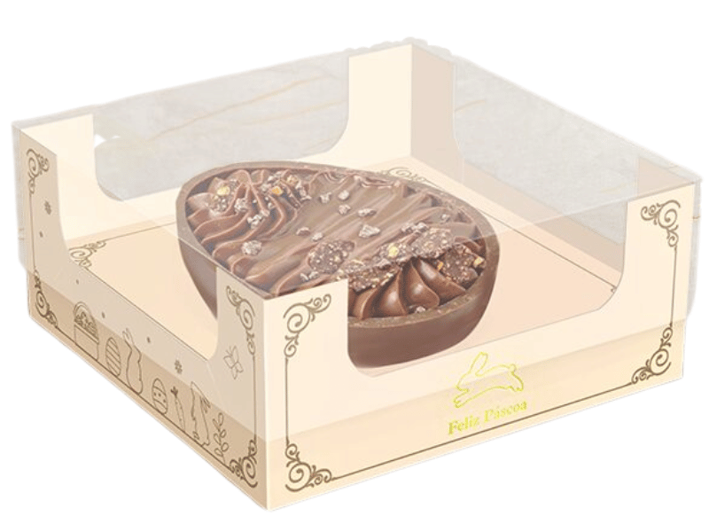 Caixa para Meio Ovo Páscoa Luz 100/150g - Ideia Embalagens 