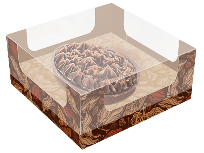 Caixa para Meio Ovo Puro Cacau 100/150g - Ideia Embalagens 