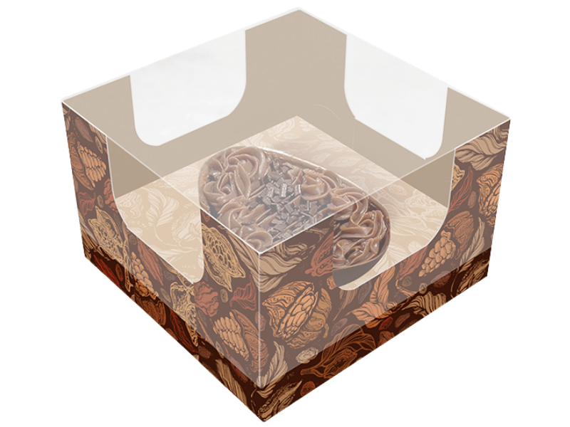 Caixa para Mini Ovo de 50g Puro Cacau - Ideia Embalagens 