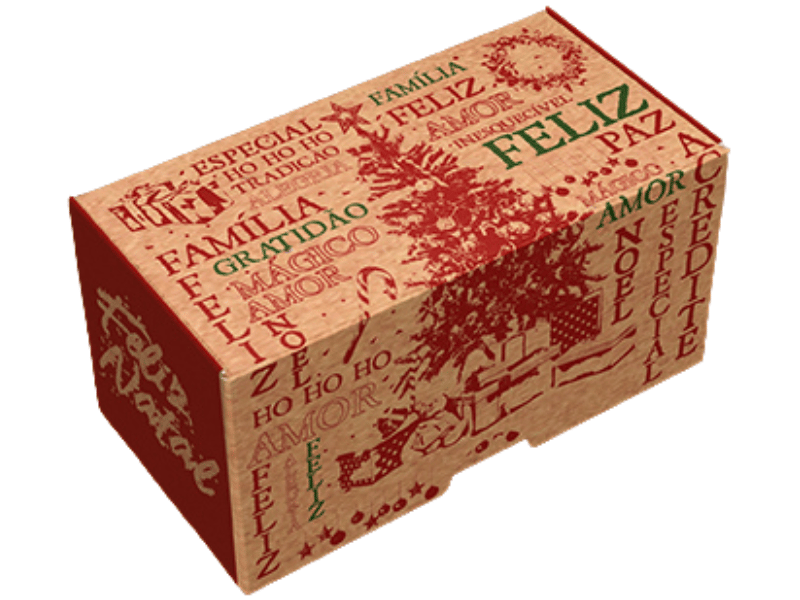 Caixa Practice Natal Essencial para 2 Doces - Ideia Embalagens