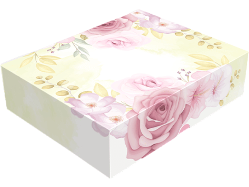 Caixa Presente Tampa e Fundo Conjugada Rosa 30x24x6 cm - Ideia Embalagens