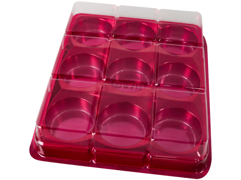 Caixa Retangular para Trufas e Bombons Vermelho 14262 - Bwb
