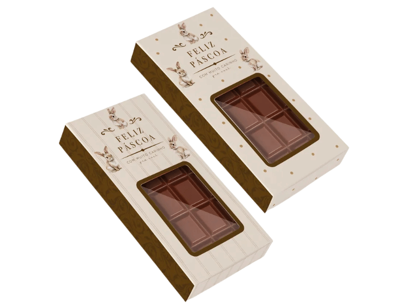 Caixa Tablete c/ Visor Classique Bunny 14,5x7,5x3,2 cm c/ 10 unidades - Cromus 