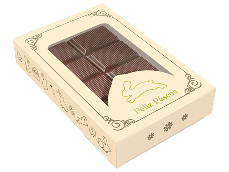 Caixa Tablete Páscoa Luz 13,5×8,7×2,5 cm - Ideia Embalagens