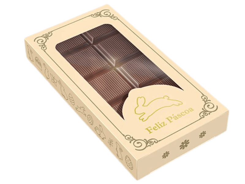 Caixa Tablete Páscoa Luz 14,5x7,5x2 cm - Ideia Embalagens