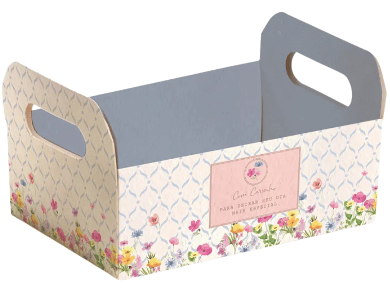 Caixote Papel Cartão Florens 13x9x3,5 cm - Cromus